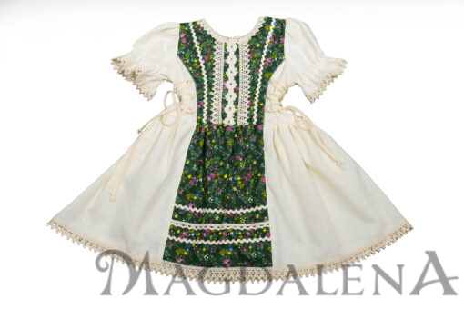 crem-verde cu floricele